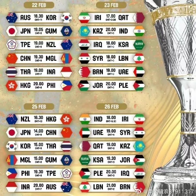 亚洲杯决赛时间安排：最新消息更新